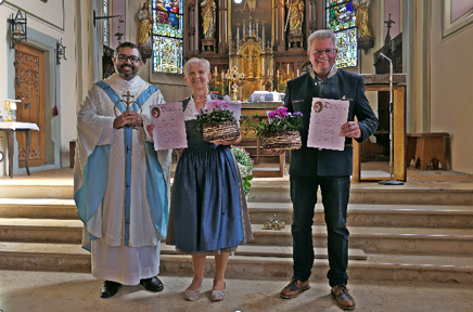 Ehrungen Kirchenchor Wengen