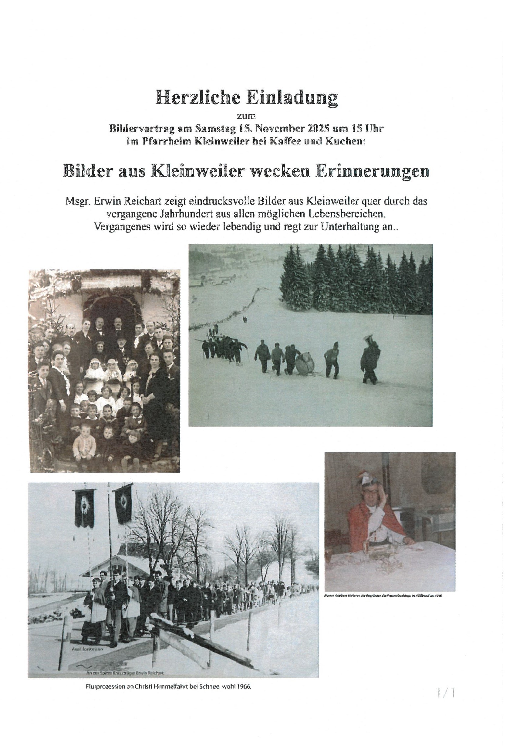 Vortrag Pfarrer Reichart